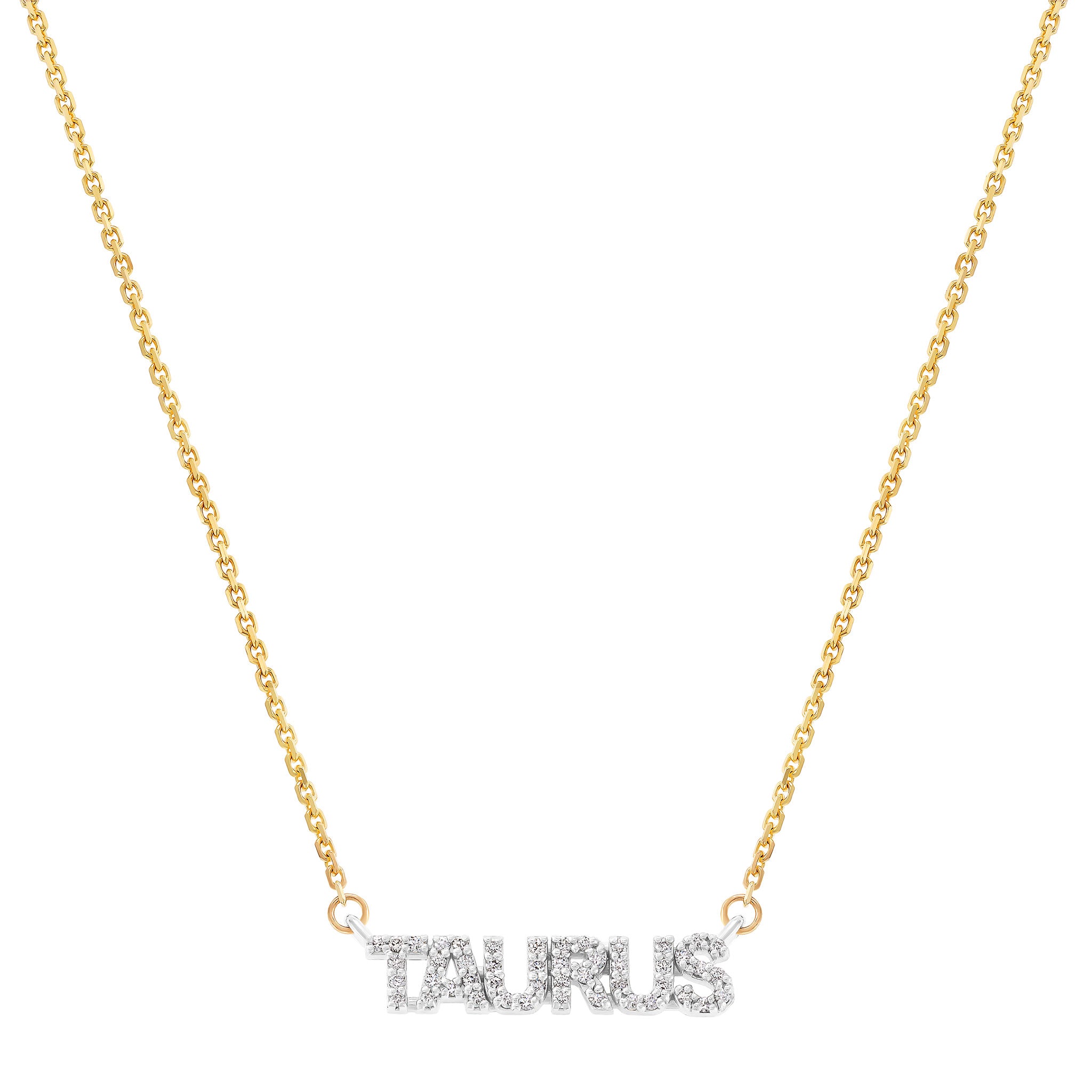 LeahJessica Taurus Mini Diamond Zodiac Necklace